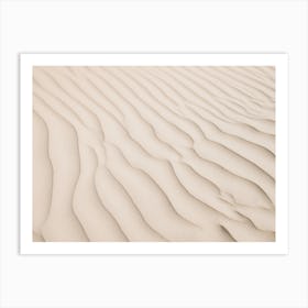 Beige Sandy Beach Art Print