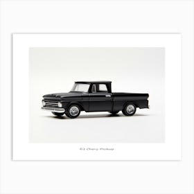 Toy Car 62 Chevy Pickup Black Poster Art Print