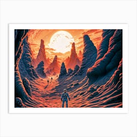 Unknown planet exloration Art Print