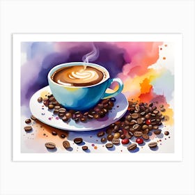 Coffee Painting 1 Art Print