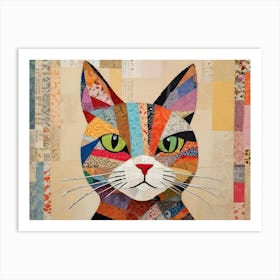 Cat Quilt 1 Art Print