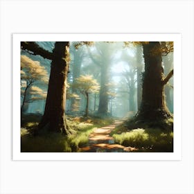 Forest Path 16 Art Print