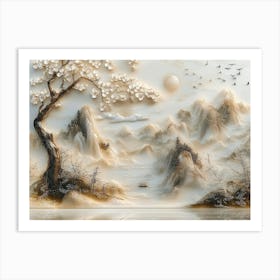 Chinese Landscape 8 Art Print