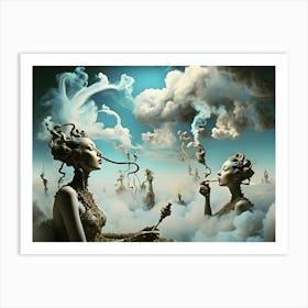 Smoke Parlor in the Clouds Art Print