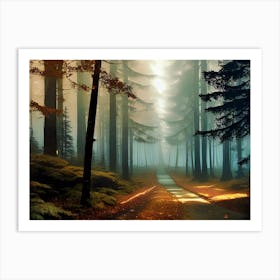 Road In The Forest 5 Art Print