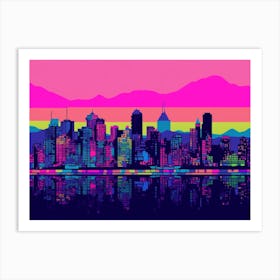 Vancouver Skyline 3 Art Print