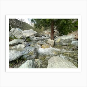 Stream In The Mountains Art Print