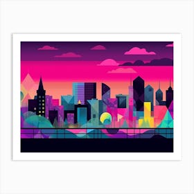 Minsk Skyline Art Print