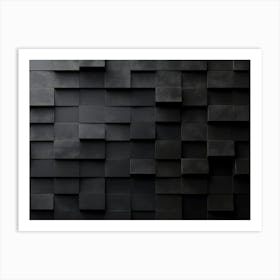 Abstract Black Wall 1 Art Print