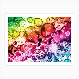 Alcohol Ink Colors 1 Art Print