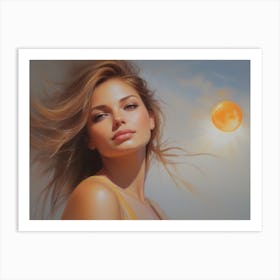 Woman In The Sun 19 Art Print