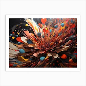 Abstract Colors Celebration Art Print