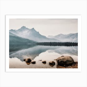 Mountain Lake Reflection Art Print