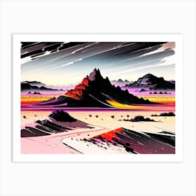 Desert Landscape Art Print