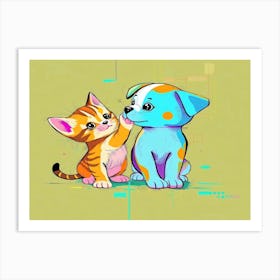 Feline Creative Cat Illustration 61 1 Art Print