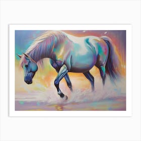 White Horse 8 Art Print