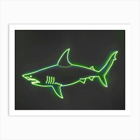 Neon Lime Dogfish Shark 5 Art Print