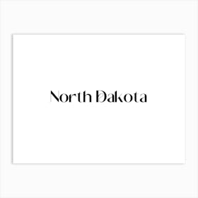 North Dakota Art Print