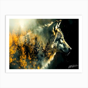 Wolf Blitzer - Wolf Habitat Art Print