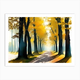 Autumn In The Woods 2 Art Print