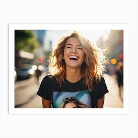 Smiling Woman Art Print