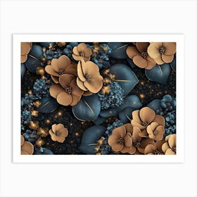 Floral Wallpaper 2 Art Print