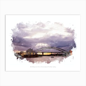 Mrs Macquaries Point, Circular Quay & The Rocks, Sydney Art Print