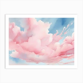 Pink Clouds In The Sky 2 Art Print