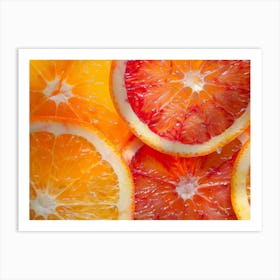 Blood Orange Slices Art Print