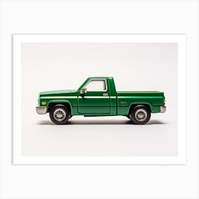 Toy Car 83 Chevy Silverado Green Art Print