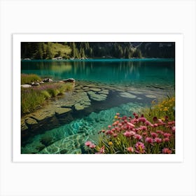 Lake In The Mountains 7 Art Print