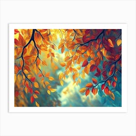 Autumn Leaves Art Print