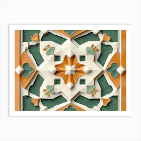 3d Decorative Abstract Art Print