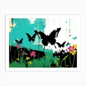 Butterflies In The Meadow 8 Art Print