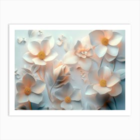 Paper Flowers 121 Art Print