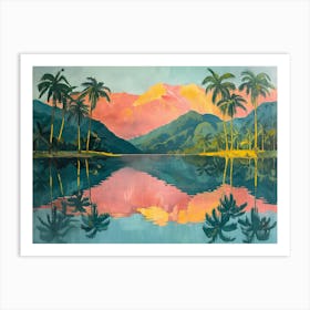 Sunset In The Tropics Art Print