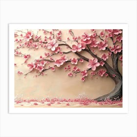 Cherry Blossom Tree 1 Art Print