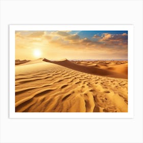 Sunset In The Desert 15 Art Print