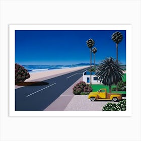 Hiroshi Nagai - Yellow Car, City Pop Art Print