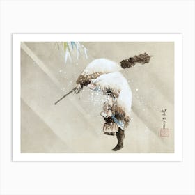 Katsushika Hokusai Chinese Woman In Snow Art Print