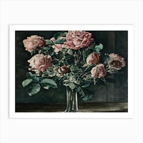 Roses In A Vase 8 Art Print