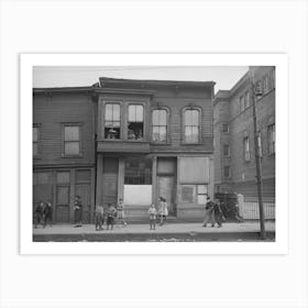 House And Children In African American Section Of Chicago, Illinois By Russell Lee Art Print