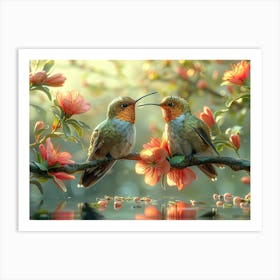 Beautiful Bird on a branch 9 Art Print