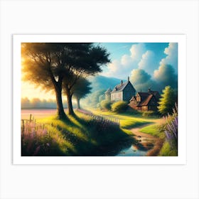 Sunset In The Countryside 25 Art Print