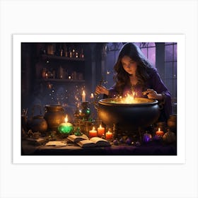 Witches Cauldron Art Print