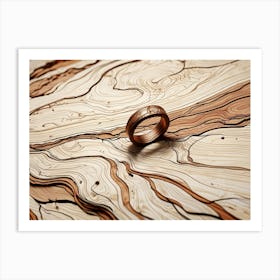 Ring In Wood Art Print