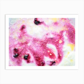 Blueberry Yogurt Art Print