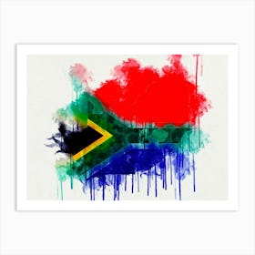 Flag Of South Africa Country Art Print