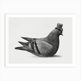 Dapper Pigeon Art Print