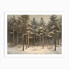 Snowy Forest Art Print